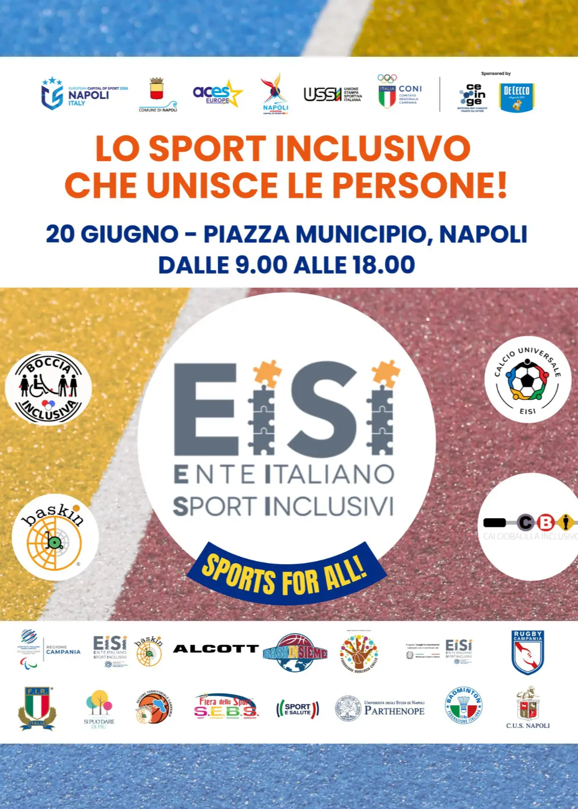 Locandina dell'evento Eisi Sports for all
