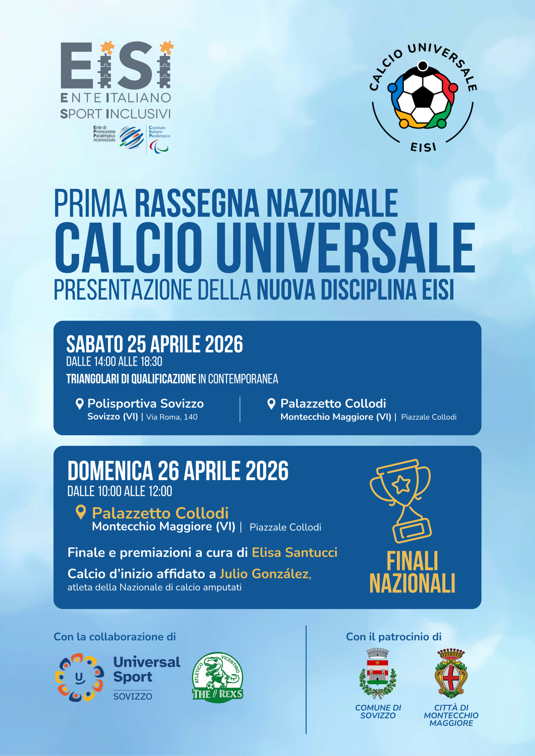 Locandina dalla 1° Rassegna Nazionale di Calcio Universale EISI
