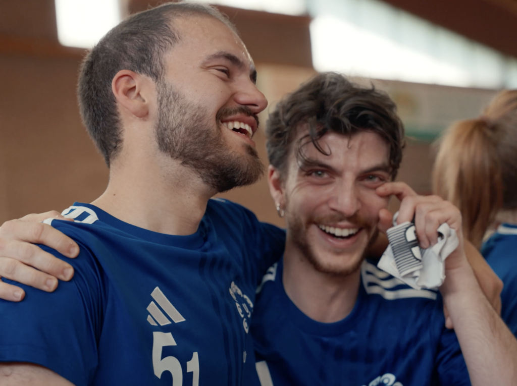 Michele Sebastiani e Alberto Valdesolo commossi dopo la vittoria della finale
